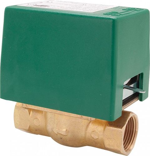 Spring-return two-way motorized valve ¾" BB internal thread two-way zone valve 230V Switches to voltage, resets automatically if there is no voltage