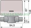 Spring-return three-way motorized valve ¾" BB internal thread zone valve three-way 3/4" mixing valve 230V Switches to voltage, resets automatically