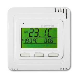 BPT710 Radio thermostat wireless room thermostat digital display, weekly programming infrared panel or electric heating