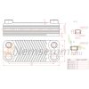 Plate heat exchanger 10 plates 22kW stainless steel with 2x3/4" external, 2x1/2" external connection 