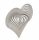 3D metal pinwheel heart-shaped stainless steel 15x15 cm wind toy