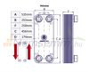 Lemezes hőcserélő 100 lemezes 3400kW 2” külső csatlakozással Ba-115-100