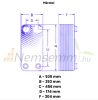 Plate heat exchanger 120 plates 4000kW with 2" external connection Ba-115-120