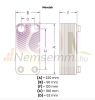 Plate heat exchanger 50 plates 175kW with 1" external connection