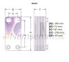 Plate heat exchanger with 40 plates 165kW 4x3/4" external connection