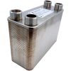 Plate heat exchanger 80 plates 286 mm long 450kW 4x1 1/4" with external connection