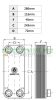 Plate heat exchanger 15 plates 100kW with 1" external connection