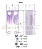 Plate heat exchanger 60 plates 330kW with 1" external connection