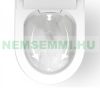 Complete toilet and bidet with premium toilet tank in white color with glass cover, luxury design