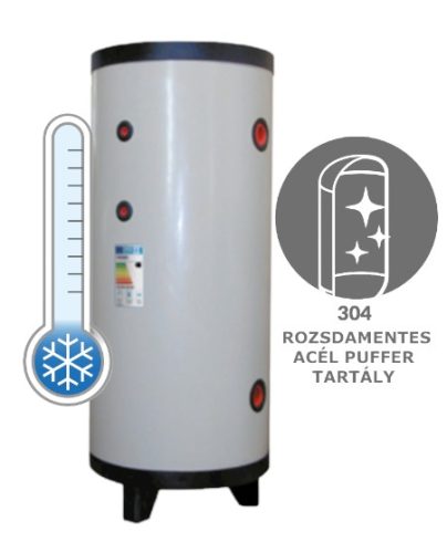 Hűtési puffer tároló - Cordivari CHILLED ROZSDAMENTES 304 XB 500 - hőcserélő nélkül 500 liter