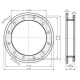 Drazice boiler cleaning opening narrowing flange 225/210 converter