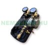 Solar collector pump station 2-12 l/p 2-sided ENVIRON circulation pump group insulated + bubble separator + pressure gauge