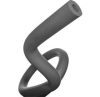 Pipe insulation. Rubber insulating pipe shell for DN16 inox or 3/4" pipe 22 mm inner diameter 19 mm extra thick rubber EPDM UV resistant