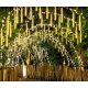 Solar Meteor String Lights 30cm LED Warm White Outdoor Lighting Waterproof Christmas Decoration Solar Meteor Shower Light