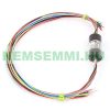 Rotating contact, slip ring 2A 12-wire, against cable twisting, e.g. camera, robot, wind wheel, wind turbine, with gold-plated contacts.