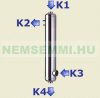 Nordic hengeres hőcserélő 61kW, medence fűtésre, titánium, 70m3 medencéig javasolt