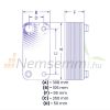 Gáz-folyadék hőcserélő Freon hőcserélő 34 lemezes Ba-26-34-F hűtőközegekhez 0,88m²