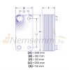 Gas-liquid heat exchanger Freon heat exchanger for 50-plate Ba-26-50-F refrigerants 1.30m²