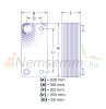 Gáz-folyadék hőcserélő Freon hőcserélő 60 lemezes Ba-26-60-F hűtőközegekhez 1,56m²