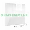 Infrared panel with glass cover in white color with 450W TH12 programmable thermostat 