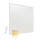 Infrared panel 290W 620 x 520 x 15 mm white infrared heating wall electric heating, heating panel