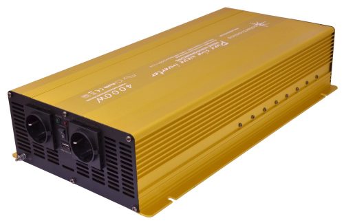 Inverter 12V 4000W feszültség átalakító 512x251x100 mm tiszta szinuszhullámú transzformátor