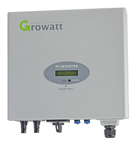 3 kW solar inverter - Growatt feed-back inverter Nominal power: 2850 W Maximum power: 3000 W 