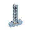 Clamping cap screw for aluminum rails, nutless design, solar panel support frame mounting, stainless steel design, 35mm