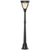 Solar candelabra garden lamp lighting 130 cm aluminum lamp 