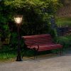 Solar candelabra garden lamp lighting 130 cm aluminum lamp 