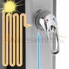 Solar shower 35 liter garden shower mixer tap and foot washing tap. Solar garden shower, solar shower