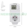 Plug-in thermostat Temperature control switch built into the plug-in for cooling and heating 3600W