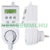 The thermostat can be plugged into a socket, e.g. for infrared panel heater. Plug-in temperature control switch for radiant heat, electric heater