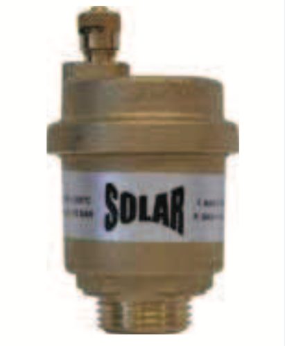 Automatic solar vent valve for solar collector system made of pure copper 1/2" threaded connector