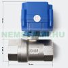 Motorized valve with low-current 12V switch, e.g. for caravans 