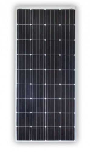 12V 160W Solar panel monocrystalline, with surface.  Size: (L x W x H) 1449x669x30 mm