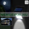 Napelemes mozgásérzékelős fali lámpa 1W 6 SMD LED beépített akkumulátorral