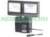 Solar LED outdoor spotlight with 2 PIR motion sensors, 6 W, 480 lm, IP44