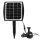 Fountain with solar panel pump 200 l/h 60 cm max height solar panel 6V 2W garden pond aerator aeration circulating fish pond