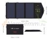 Solar portable charger phone charger 21W shockproof dropproof standing foldable dual USB connector