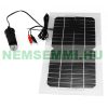 12V 5.5W solar car charger phone charger with cigarette lighter cable and crocodile clip and 5V USB socket