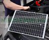 18V 20W solar panel 5V USB, with cigarette lighter and crocodile clip cable for battery, phone charging