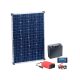 110W Solar monocrystalline solar cell with battery, charge controller, inverter