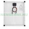 18V 50W Napelem monokristályos 630x545x35 mm napelemmodul szolárpanel