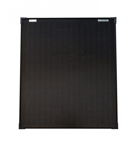 18V 50W Napelem monokristályos 630x545x35 mm fekete napelemmodul szolárpanel