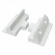 Solar panel holder plastic extension white element - accessory to the corner elements for attaching several solar panels next to each other