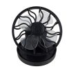 Solar powered fan, can be clipped