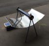 Solar collector oven, solar powered solar grill, vacuum tube fitting