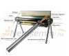 Solar collector oven, solar powered solar grill, vacuum tube fitting