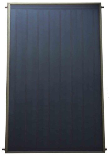 Extra large solar collector 2.5 m2 copper tube flat collector with extra insulation, 9.5 cm thick, 9 year warranty, good price - value!